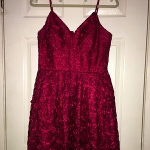 Burgundy/Red Knee High Dress Size 8